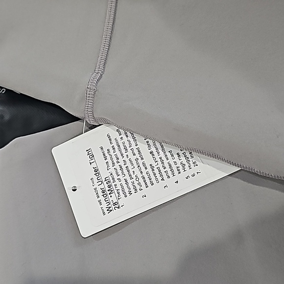 *NWT Lululemon Wunder Under Pant (High-Rise) *Tech Mesh 28" Dark Chrome Size 4 - Picture 3 of 9